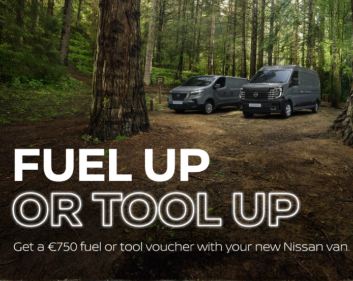 Fuel Up or Tool Up with Nissan Vans