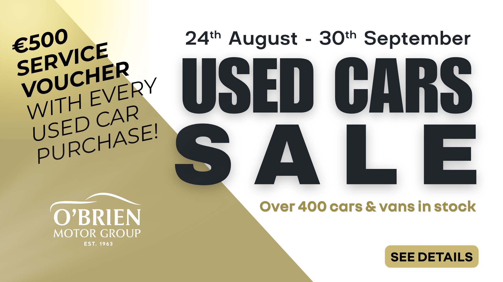 Used Car Sale - homepage offer