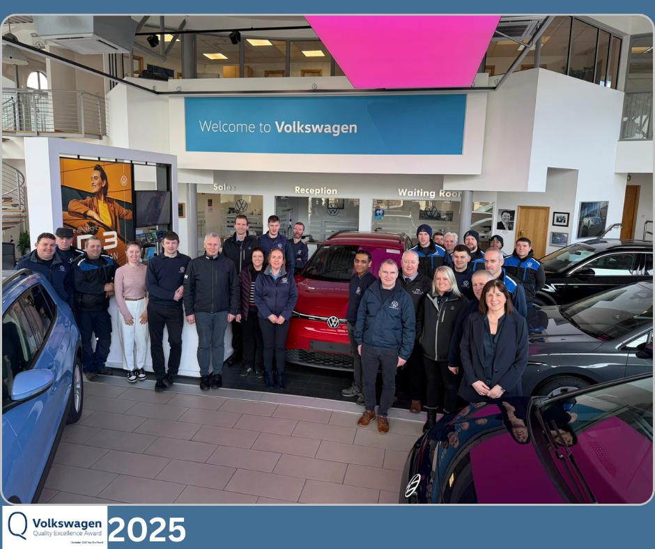 Volkswagen Quality Excellence Award for a second consecutive year.