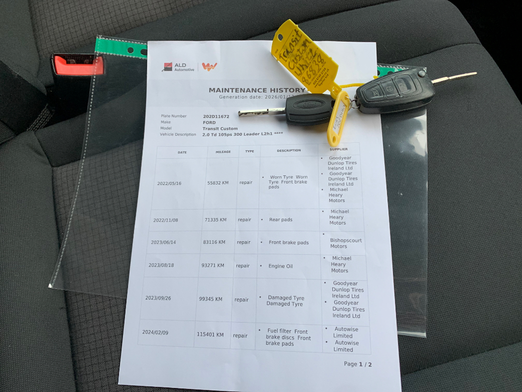 2020 Ford Transit Custom