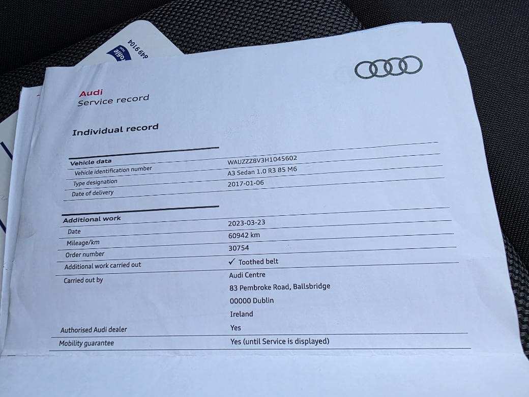 2017 Audi A3 Saloon