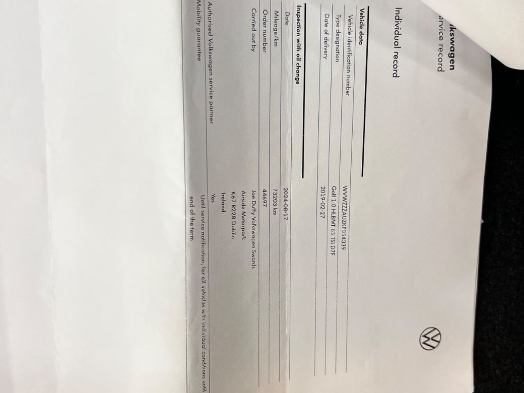 2019 Volkswagen Golf