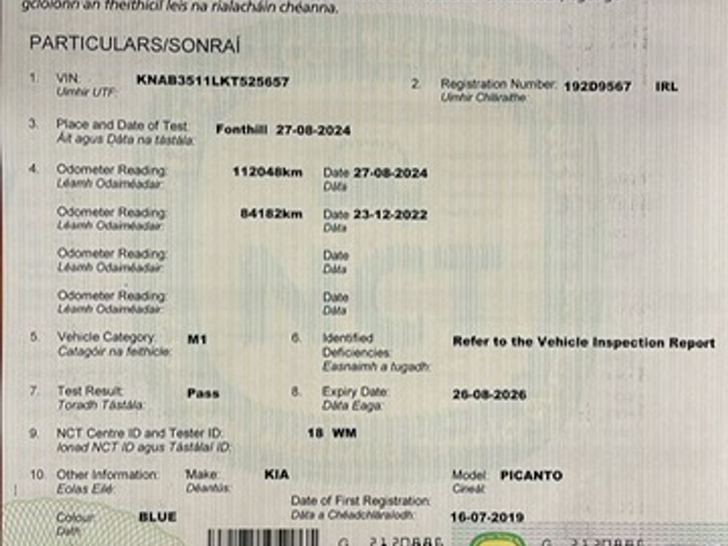 2019 Kia Picanto